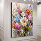 Blooming Harmony Floral Abstract Painting