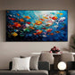 Vivid Reef Drift Abstract Painting