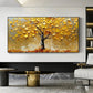 Golden Fall Canopy Tree Painting