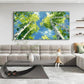 Skyward Birch Canopy Landscape Painting
