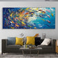 Radiant Ocean Swirl Abstract Painting