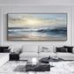 Calm Horizon Blue Seascape Painting