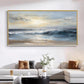 Calm Horizon Blue Seascape Painting