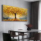 Golden Canopy Tree Abstract Painting