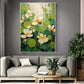Verdant Whisper Floral Abstract Painting