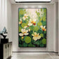 Verdant Whisper Floral Abstract Painting
