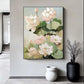 Serene Lotus Bloom Abstract Painting