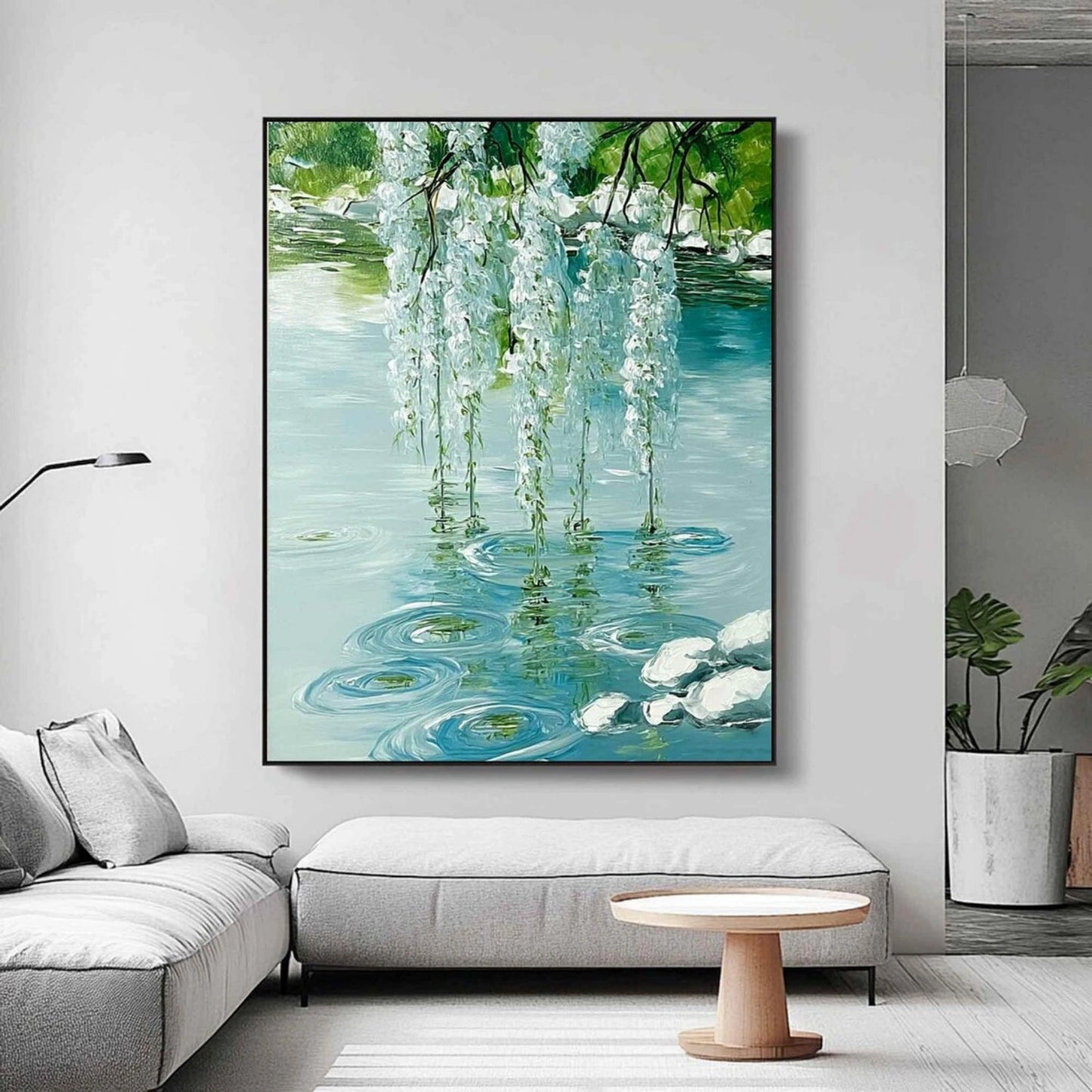 Willow Serenity Lake Painting