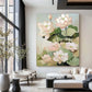 Serene Lotus Bloom Abstract Painting