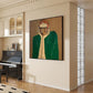 Quiet Resolve Emerald Figurative Painting
