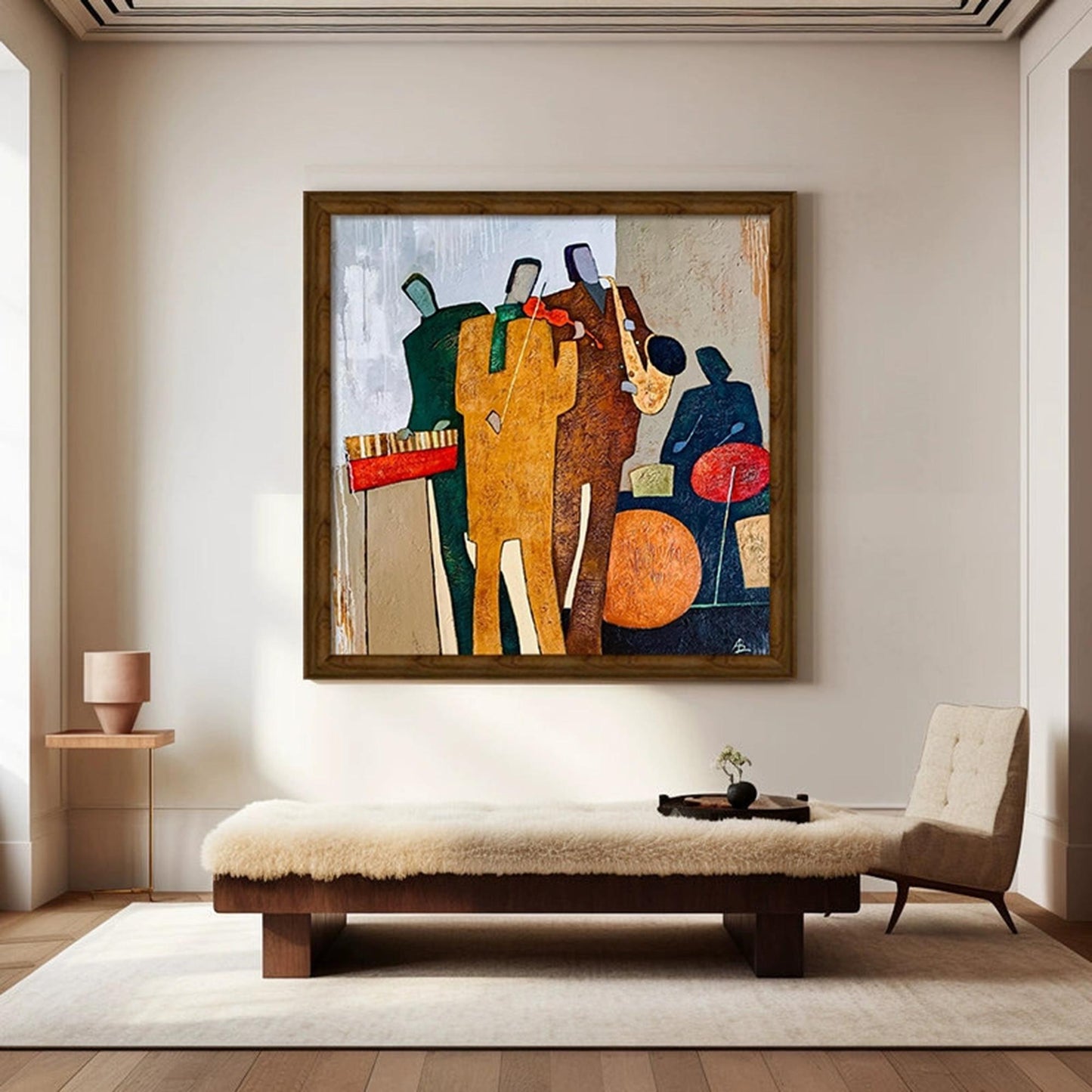 Café Jazz Quartet Abstract Painting