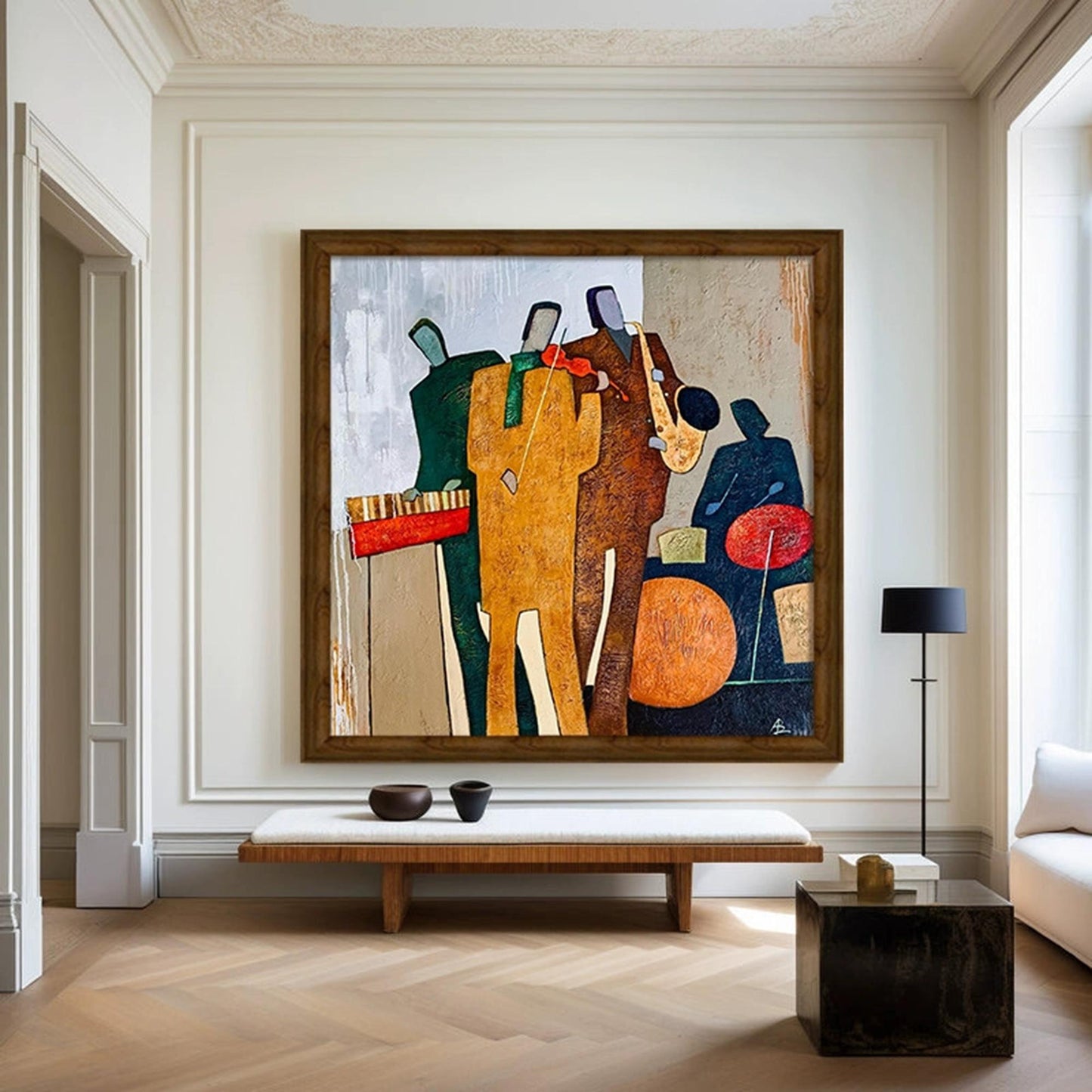 Café Jazz Quartet Abstract Painting