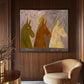 Trio Earth-Tone Horses Abstract Painting