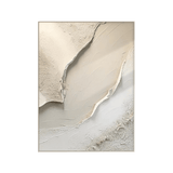 Serene Layers Beige Textured Painting