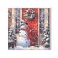 Snowman Welcome – Red Door Christmas Painting