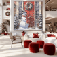 Snowman Welcome – Red Door Christmas Painting