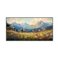 Alpine Bloom Landscape Painting #REX2 (471)