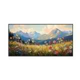 Alpine Bloom Landscape Painting #REX2 (471)