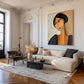 Velvet Gaze Modern Portrait Painting