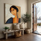 Velvet Gaze Modern Portrait Painting