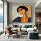Velvet Gaze Modern Portrait Painting