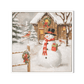 Snowman Cottage Joy – Winter Holiday Painting