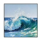 Emerald Tide Ocean Wave Painting #wave