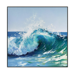 Emerald Tide Ocean Wave Painting #wave